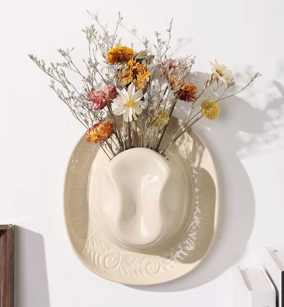 Cowgirl Hat Flower Vase